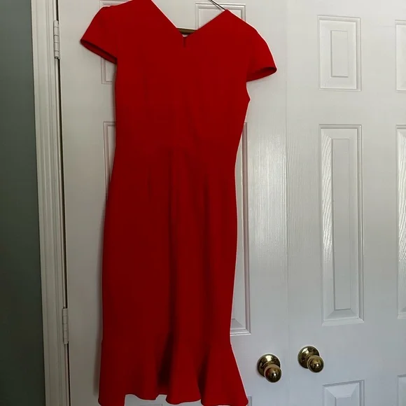 Coral/red Sage Collective women’s midi dress - Picture 2 of 5